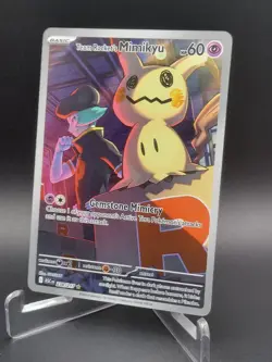 Pokemon Team Rocket's Mimikyu 238/217 Full Art Psychic HP 60 ASC EN Mint 💎 - Image 2