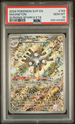 PSA 10 Magneton ETB Promo 159 Surging Sparks Scarlet & Violet Pokemon Card Game - Image 1