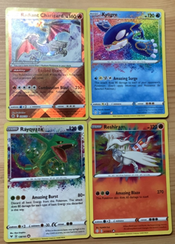 Pokemon Radiant, Amazing Rare Lot. Charizard, Rayquaza, Reshiram, Kyogre - Image 1