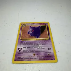Gengar 20/62 Fossil Pokemon Card TCG Non-Holo Rare 1999 MP - Image 2