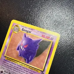 Gengar 20/62 Fossil Pokemon Card TCG Non-Holo Rare 1999 MP - Image 5