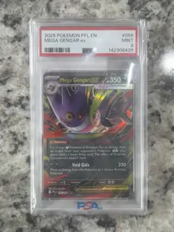 Mega Gengar ex English Pokemon Card 056/094 Phantasmal Flames 2025 UR - Image 1