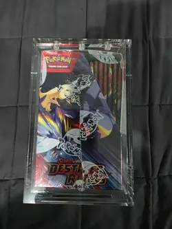 Pokemon Destined Rivals Booster Box - Sealed Stackable Acrylic Case Included - Image 2