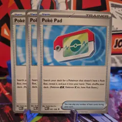 3x Poke Pad 081/088 Uncommon Pokemon Perfect Order - Image 1