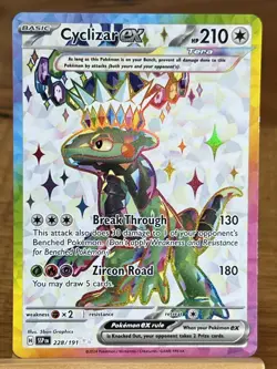 Pokemon TCG Cyclizar EX 228/191 Surging Sparks Double Rare - Image 1