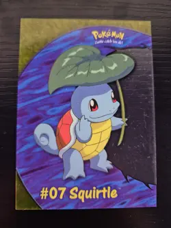 Squirtle #07 PC4 Clear TOPPS 1999 TV Animation Blue Logo acryllic Pokemon - Image 2