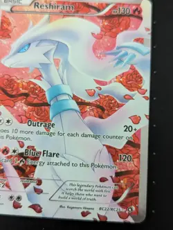 Pokemon Reshiram Full Art RC22/RC25 Legendary Treasures Radiant Collection - Image 5