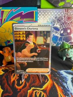 Pokemon TCG Giovanni's Charisma Giovanni Holo - Image 1