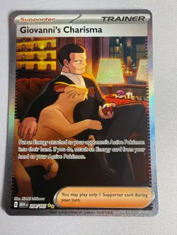 Pokemon TCG Giovanni's Charisma Giovanni Holo - Image 2