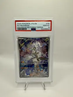 N'S RESHIRAM ( Stamped ) #167 PSA 10 • 2025 POKEMON JTG EN-JOURNEY TOGETHER - Image 1