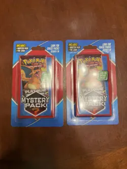(2) Pokemon Mystery Platinum Pack Walgreens Chase Pack Seeded 1:10 Charizard - Image 1