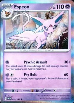 PSA 10 Espeon 033/131 | 2025 Prismatic Evolutions PRE | Holo | EN - Image 2