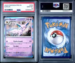 PSA 10 Espeon 033/131 | 2025 Prismatic Evolutions PRE | Holo | EN - Image 4
