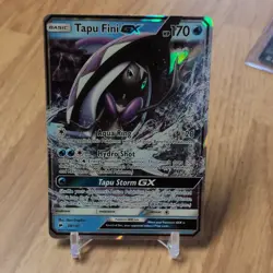 Pokemon Tapu Fini GX Ultra Rare Full Art Holo 39/147 Burning Shadows - Image 2