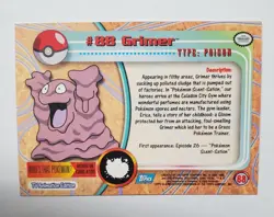 Grimer Topps 2000 Pokemon TV Animation Edition #88 Blue Logo NM/MT - Image 3