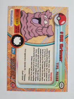 Grimer Topps 2000 Pokemon TV Animation Edition #88 Blue Logo NM/MT - Image 4