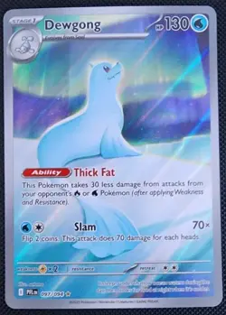 Dewgong 097/094 Illustration Rare Pokemon Phantasmal Flames NM - Image 1