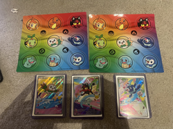 Pokemon First Partner Illustration Collection and 2X Stickers | Gen 7 Starters | - Image 1