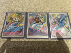 Pokemon First Partner Illustration Collection and 2X Stickers | Gen 7 Starters | - Image 4