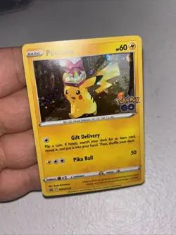 Pikachu SWSH234 Cosmos Holo Promo SWSH Black Star Pokemon Birthday Gift - Image 4