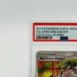 APRICORN MAKER 2018 Pokemon #161/168 PSA 8 NM-MT S&M Celestial Storm Full Art - Image 4