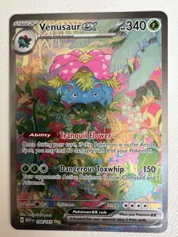 Pokemon Venusaur ex 198/165 SV 151 Special Illustration Rare SIR Near Mint Fresh - Image 1