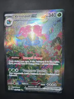 Pokemon Venusaur ex 198/165 SV 151 Special Illustration Rare SIR Near Mint Fresh - Image 2
