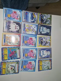 Digimon Cards Vintage Lot + Topps Fotball Cards Lot + yugioh Cards Lot Lp-Hp - Image 1