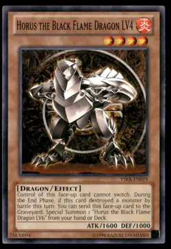 Horus the Black Flame Dragon LV4 Starter Deck: Kaiba Reloaded YSKR-EN019 LP - Image 1
