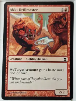 Akki Drillmaster - Saviors of Kamigawa - Magic the Gathering MTG Nice! - Image 1