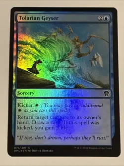 MTG Dominaria United Tolarian Geyser Foil 071/281 NM - Image 1