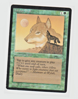 Magic the Gathering ~ MTG ~ 1x Wyluli Wolf ~ MP ~ LIGHT ~ Arabian Nights - Image 1