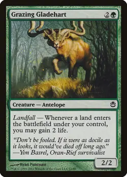 MTG Grazing Gladehart ** Duel Decks: Ajani vs. Nicol Bolas ** English - Image 1