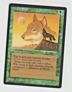 Magic the Gathering ~ MTG ~ 1x Wyluli Wolf ~ LP ~ Arabian Nights - Image 1