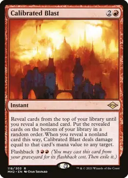 Calibrated Blast Modern Horizons 2 MTG MAGIC instant RARE - Image 1