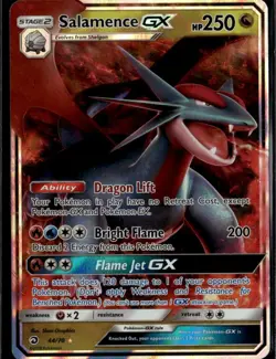 Salamence GX Ultra Rare Dragon Majesty 44/70 Dragon Holofoil Pokemon Card - Image 1