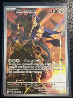 Zamazenta Pokemon TCG Destined Rivals Illustration Rare Card 201/182 - MINT - Image 1