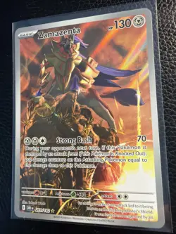 Zamazenta Pokemon TCG Destined Rivals Illustration Rare Card 201/182 - MINT - Image 2