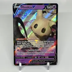 Mimikyu V 068/172 Ultra Rare Holo Pokemon Trading Card Brilliant Stars - Image 1