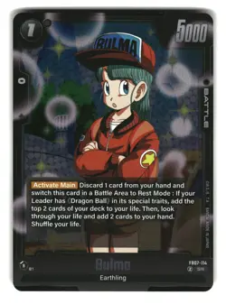 Bulma FB07-114 SR Fusion World Dragon Ball Super Card - Image 1
