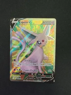 Espeon V 179/203 Evolving Skies NM Full Art Ultra Rare Pokemon Card - Image 1