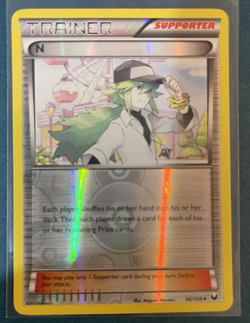 Pokemon TCG Dark Explorers N 96/108 Reverse Holo Card NM - Image 1