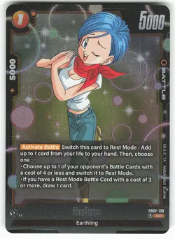 Bulma FB02-130 SR Fusion World Dragon Ball Super Card - Image 1