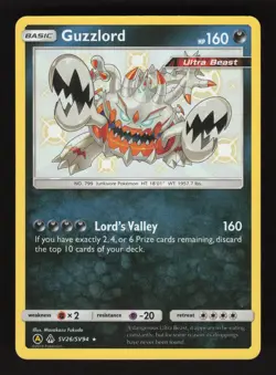 Guzzlord SV26/SV94 Pokemon Hidden Fates Shiny Holo Card - Image 1