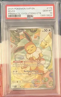 Pokemon TCG Eevee Sv: Scarlet & Violet Promo Cards Holo PSA 10 2025 #173 - Image 1