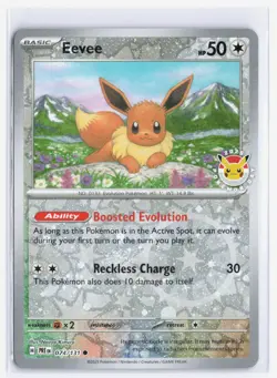 Eevee - (Pokemon Day 2025) (Reverse Cosmos Holo) Promo Miscellaneous Cards & Pro - Image 1
