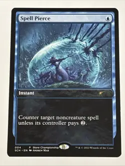 MTG Game Day & Store Championship Promos Spell Pierce 004 LP - Image 1