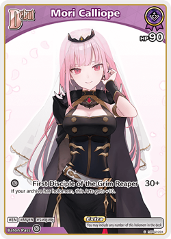 Mori Calliope C hololive OFFICIAL CARD GAME hBP02-054 Quintet Spectrum ENGLISH - Image 1
