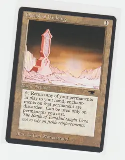 Magic the Gathering ~ MTG ~ 1x Obelisk of Undoing ~ MP ~ Antiquities - Image 1