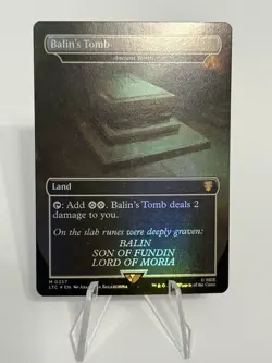 Wizards of the Coast Balin's Tomb Borderless Foil Mythic Land LOTR 0357 - Image 1